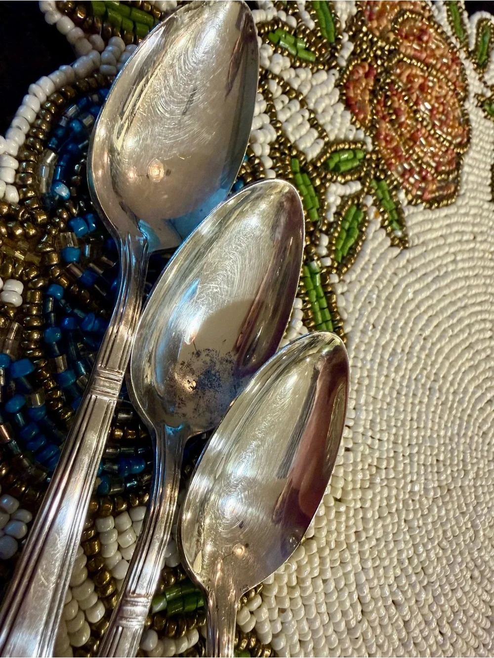 Silver- plated Set of 3 Holms & Edwards 1921 Hostess pattern Spoons